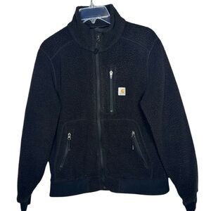 Carhartt Women’s Black Fleece Full Zip Jacketet. Size Medium.